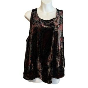 Winter Kate Dark Velvet Tank